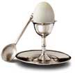 egg cup with plate & spoon