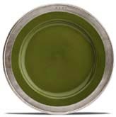 piatto piano - verde   cm Ø 27,5