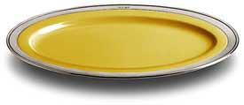 oval serving platter - gold   cm 57x38