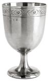 engraved chalice   cm h 14.5 cl 41