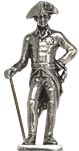 Miniatura - Federico el Grande con espada y bastón   cm h 7,1