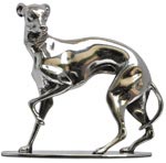 Metall Skulptur - Windhund   cm 14x7x h 12