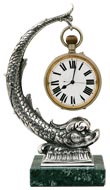 pocket watch stand fish w/marble base   cm h 19