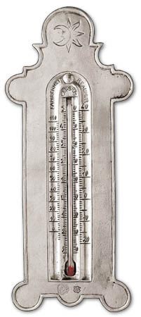 Kvikksølvfri termometer, grå, Tinn og Glass, cm h 19