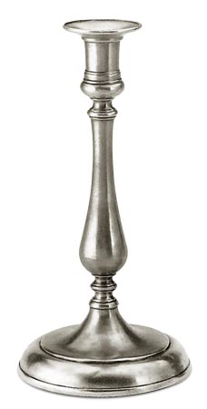 Candlestick, grey, Pewter, cm h 26.5