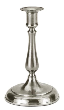 Candlestick, grey, Pewter, cm h 21.5