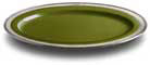 πιάτο σερβιρίσματος οβάλ-πράσινο   cm 57x38