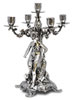 five-flames candelabra - woman   cm h 37 right