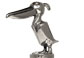 Statuette - pelican, grå