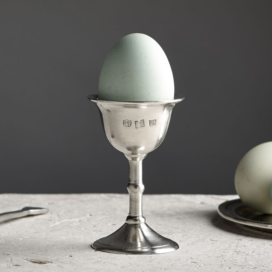 Porta uovo alla coque, grigio, Metallo (Peltro), cm Ø 9,5 by Cosi  Tabellini.